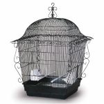 Prevue Hendryx Elegant Scrollwork Bird Cage Black