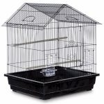 Prevue Hendryx Offset Roof Parakeet Cage Red
