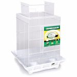 Prevue Hendryx Clean Life Play Top Bird Cage Red & Black