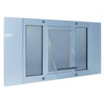 Ideal Pet Products Aluminum Sash Window Pet Door  Medium/23-28 Inches