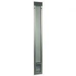 Ideal Pet Products Fast Fit Pet Patio Door  Small/Silver Frame 75" to 77 3/4"