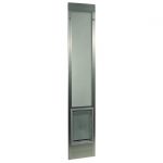 Ideal Pet Products Fast Fit Pet Patio Door  Extra Large/Silver Frame 75" to 77 3/4"