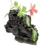 Penn Plax Sunken Gardens Shipwreck Stern  Large
