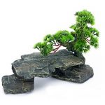Penn Plax Large Bonsai Tree on Rocks