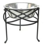 PetsStop Mesh Elevated Dog Bowl  Medium