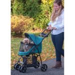 Pet Gear Happy Trails Lite NO-ZIP Pet Stroller Pine Green