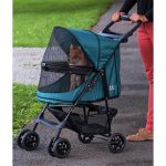 Pet Gear Happy Trails No-Zip Pet Stroller Emerald