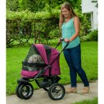Pet Gear No-Zip Double Pet Stroller Boysenberry