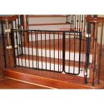 Cardinal Wrought Iron Decor Gate Extension Black