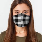 Solid Black Washable Face Cover